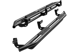 Tyger Auto Star Armor Compatible with 2009-2018 Dodge Ram 1500; 2010-2024 2500 3500; 2019-2024 Classic | Crew Cab | TG-AM2D20078 | Side Step Rails Nerf Bars Running Boards