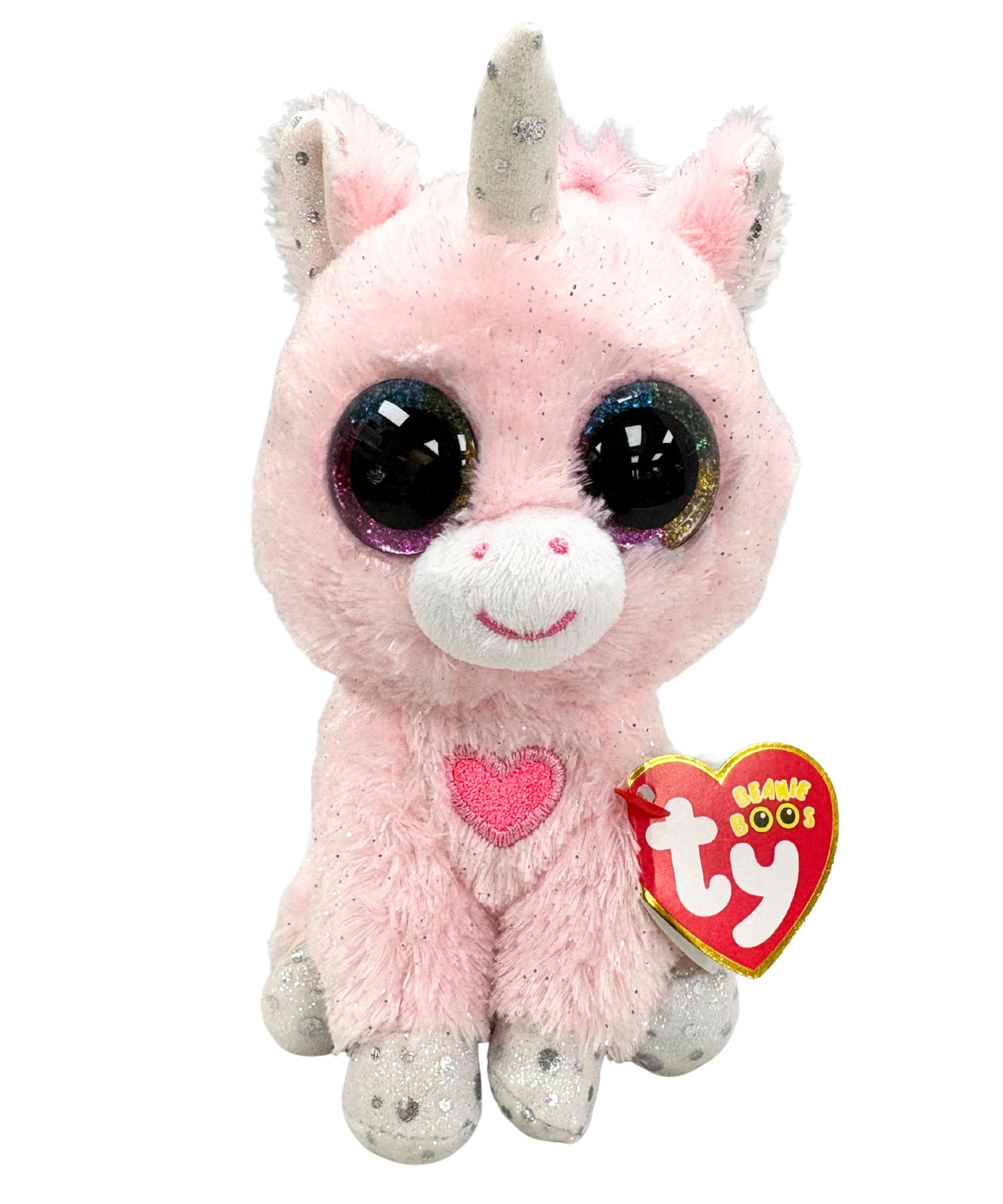 TY Toys - Beanie Boo's Unicorn Snookie - 15 CM, Pink,2008305