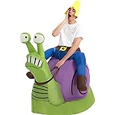 Spooktacular Creations Halloween Inflatable Costume Gnome Ride On Snail Suit, Animal Blow Up Outfit for Cosplay Parties
