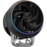 Zalman ZET5 Dual PWM Fan CPU Air Cooler, AM5 / LGA1851, 5 Heat Pipes, Black | AMD AM5/AM4, Intel LGA1851/1700/1200/1151, Dual 120mm PWM Fans, 5 Heat Pipes RDTH Technology