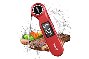 0.5 Second Instant Read Meat Thermometer, Professional Digital Food Thermometer with Calibration & VA Screen, Rechargeable Ki