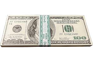 Copy Prop Fake Money Old 100 DOLLAR Bills, Novelty Currency Notes for Entertainment, Movies, Games, Money guns and Party Deco