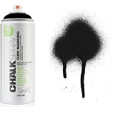 Montana Cans Chalk Spray Paint, 400ml, Black, 13.5 Fl Oz (Pack of 1)