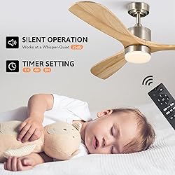 VONLUCE Ceiling Fans with Lights, 52 Inch Ceiling