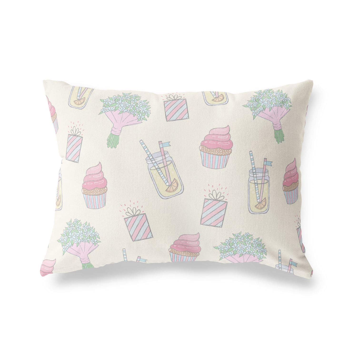 Bonamaison Decorative Cushion Cover Random Pattern, Throw Pillow Covers, Home Decorative Pillowcases for Livingroom, Sofa, Bedroom, Size:35x50 Cm - Designed and Manufactured in Turkey