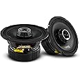DS18 PRO-ZT6 6.5" Water Resistant Mid-Range Loudspeaker with Built-in Bullet Tweeter and Grill 450 Watts 4-Ohm - Black Metal Mesh Grill Included - 2 Speakers