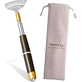 Aznrszy Back Scratcher, Long Back Scratcher Extendable for Women Men Adults, Sturdy Claw/Anti-Slip Handle/Massage Roller, Portable Metal Head Body Hand Scratcher Massager
