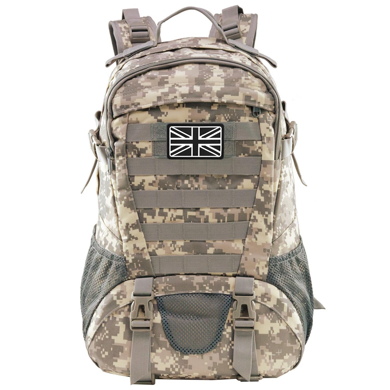Jueachy Military Tactical Backpack 30L Army Assult Camouflage Hunting Rucksack Molle Waterproof 3 Day Large Rucking Backpack for Outdoor Sports Trekking Hiking Travel Camping
