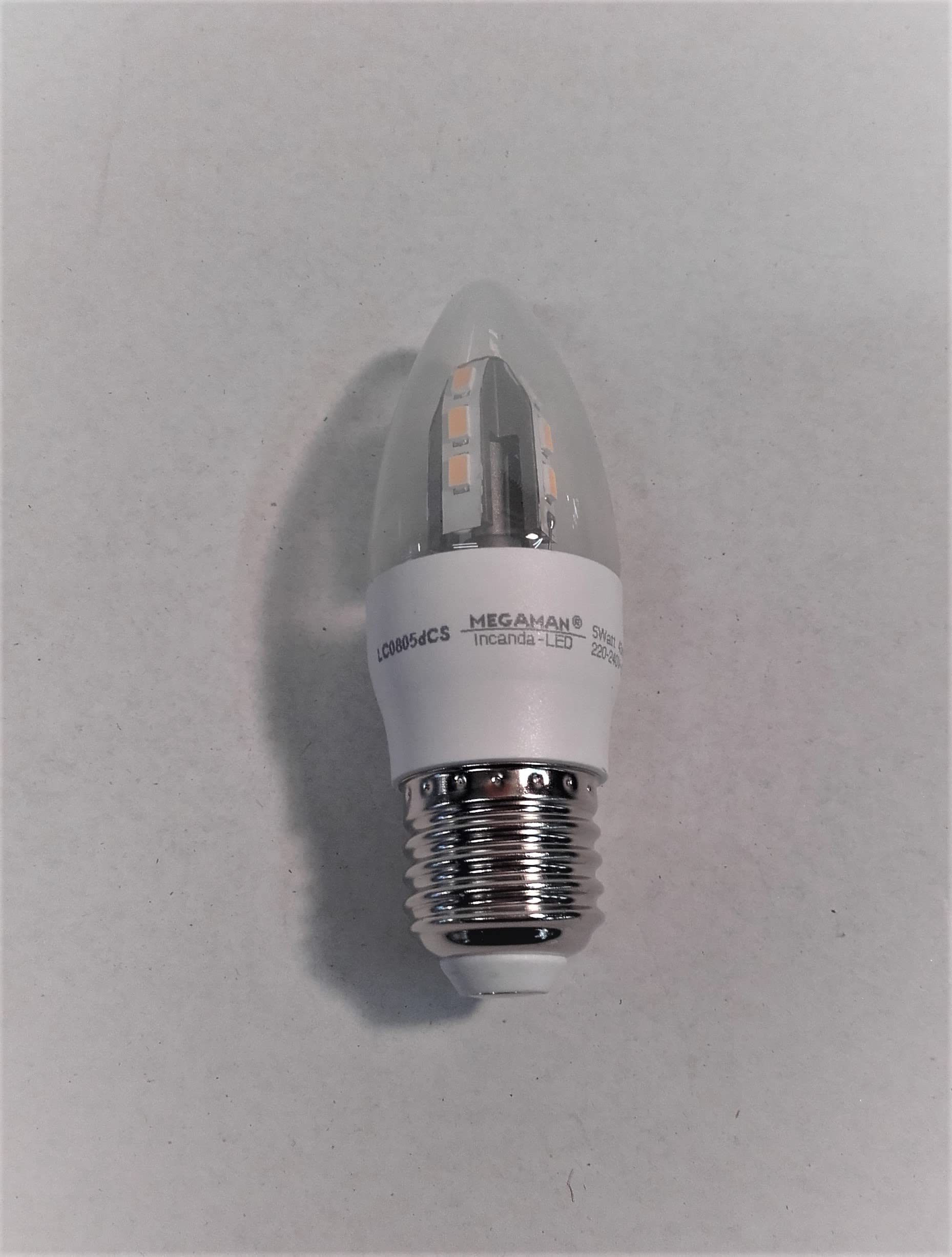 MEGAMAN _ Bulb _ Flame LAMP / INCANDALED / E27 / 5W / 400LM / 100-10% / 2800K / 25,000 HRS _MM04486
