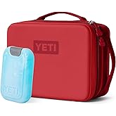 YETI Daytrip 5L Insulated Soft Cooler Lunch Box, Rescue Red and Small ICE Sheet Refreezable Reusable Cooler Ice Pack