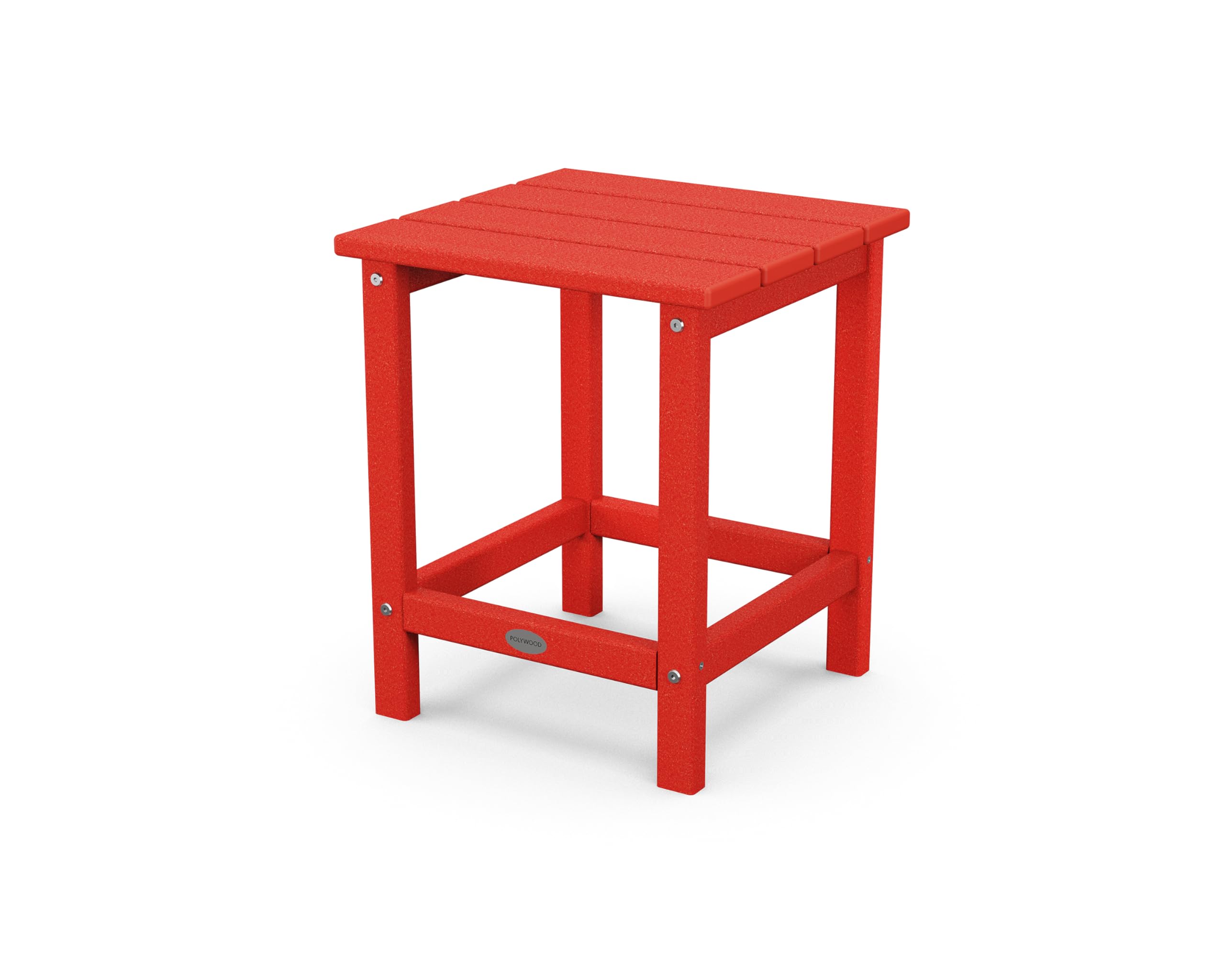 Polywood Long Island 18" Side Table, Sunset Red Image