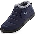 VYKF Womens Snow Boots Winter Warm Booties Fur Lined Anti-Slip Ankle Boots Outdoor Slip On Waterproof Booties Comfortable Warm Shoes