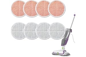 8 Pack Mop Pads Replacement For Bissell Spinwave Mop 2124 2039 2307 23157 2039A 20393,Bissell Spinwave Mop Pads, Hard Floor C
