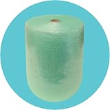 Triplast Biodegradable Green Bubble Wrap Roll 400mm x 25m Small Bubbles