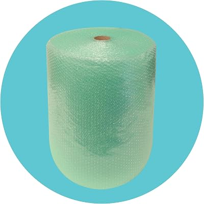 Triplast Biodegradable Green Bubble Wrap Roll 400mm x 25m Small Bubbles