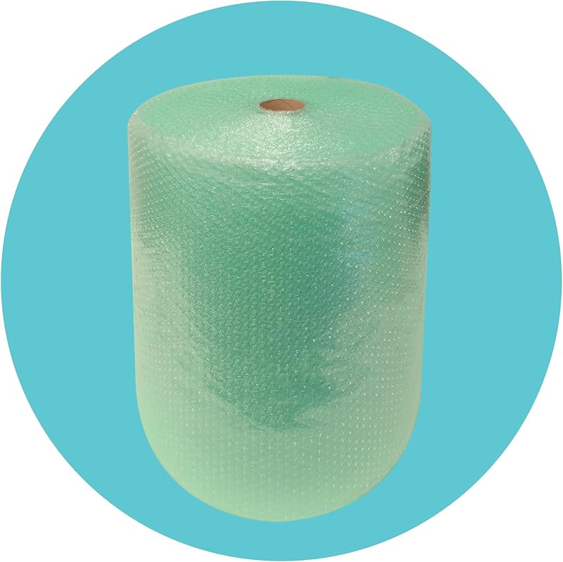 Triplast Biodegradable Green Bubble Wrap Roll 400mm x 25m Small Bubbles