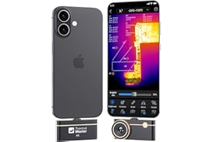 Thermal Master P3, Thermal Camera for iOS & Android, Manual Focus Infrared Camera, 512×384 X³ IR Resolution, -4℉ to 1112℉ Temp Range Thermal Imager, PCB Inspection