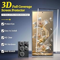 Galaxy S22 Ultra Screen Protector, 3 Pack S22 Ultra