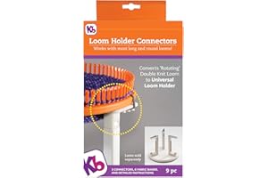 Authentic Knitting Board Holder Connectors, use with Rotating Loom 3 Piece