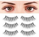 BEPHOLAN 3 Pairs False Lashes | Multi-layered Faux Mink Lashes | 3D Mink Eyelashes | Reusable & Handmade | Natural Look Fake Eyelashes | Easy to Apply