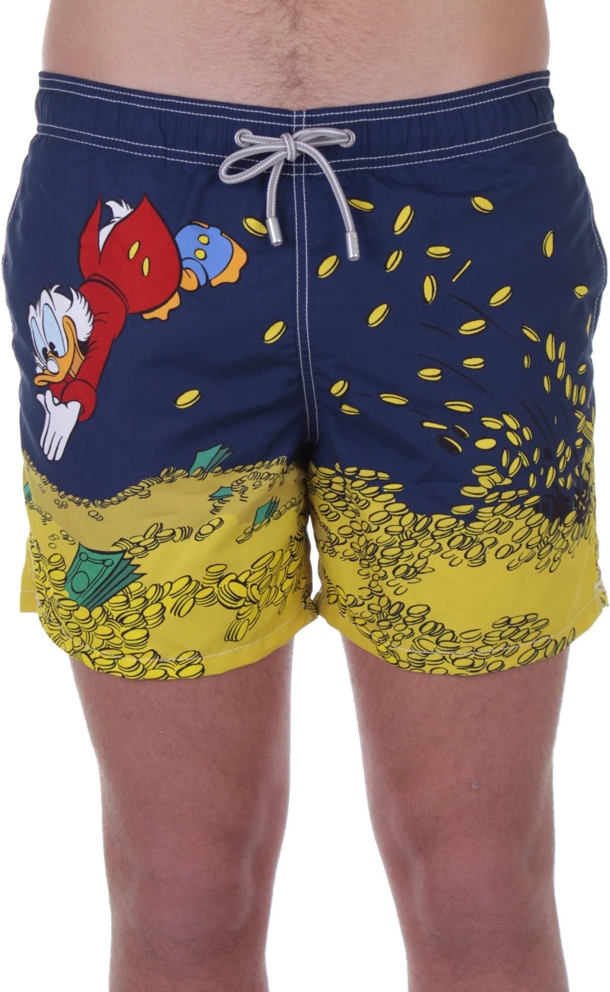 Saint Barth Swimsuit Boxer Man Mod. GUSTAVIA Placed Print Paperon De Paperoni
