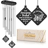 Leebbsin Gifts for Friend, Friend Wind Chimes, Best Friend Birthday Gift for Women, Men, Sister, Bestie, Unique Friendship Gifts Ideas for Chirstmas, Thanksgiving, Graduation, Anniversary