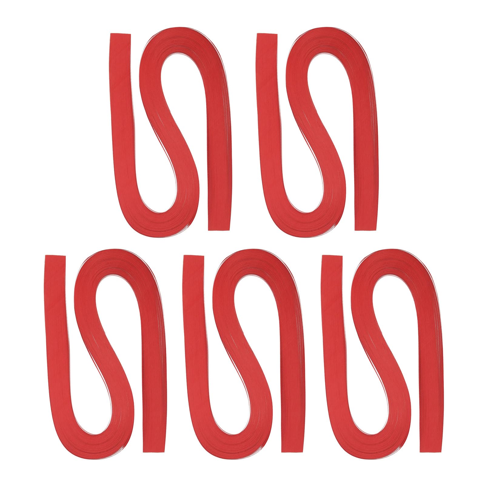 PATIKIL 600pcs Quilling Strips Paper 3mm(1/8") 54cm Origami Paper Quilling Strip for Art DIY Hand Craft Christmas, Bright Red