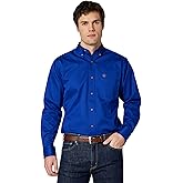 ARIAT Mens Solid Twill Fitted Shirt