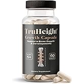 TruHeight Growth Capsules - Tall Nutrition for Natural Growth Supplement for Kids & Teens - Pediatric Vitamin D, K, Calcium & Ashwagandha - Bone Strength - Kids Vitamins D3 K2 Pills, Taller Ages 5+