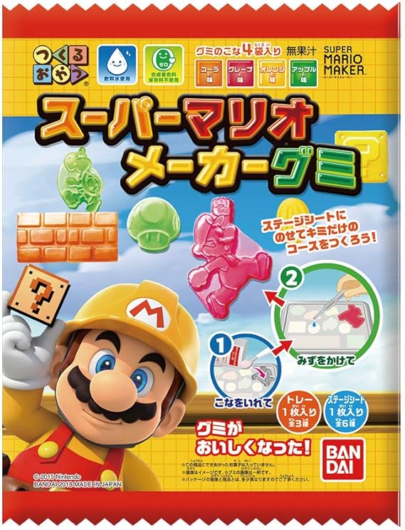 Amazon Co Jp つくるおやつ スーパーマリオメーカーグミ 6個入 食玩 菓子 スーパーマリオメーカー ホビー