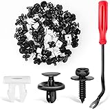 GOOACC 101Pcs Engine Under Cover Push-Type Retainer for Lexus &Toyota Clips 90467-07201 Front Bumper Nut Grommet Avalon & Cam