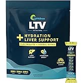 UpWellness LTV Liver Hydration Packets, Citrus, Electrolytes, 30 Packets | Physician formulated, zero added sugar, instant hydration &amp; liver support, delicious flavors
