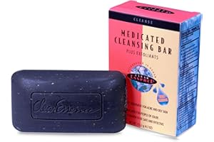 Clear Essence Platinum Extra Strength Medicated Cleansing Bar Plus Exfoliant - 4.7 Oz | Face And Body Soap - Complexion Soap - Washes Away Dirt, Oil, And Acne - Soap for Men and Women