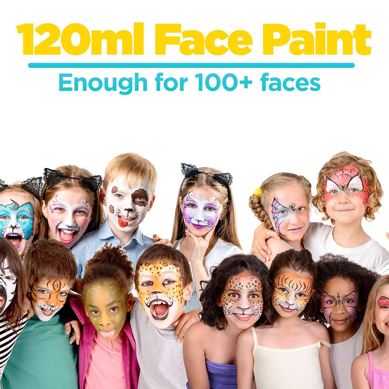 Blue Squid Face Paint Kit Professional Best Quality Painting For Kids