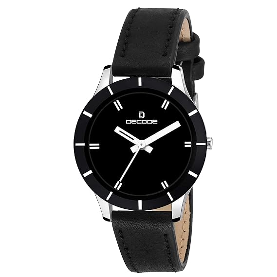 LR505 Elite Black Matrix Collection Analog Watch - for Girls, Women