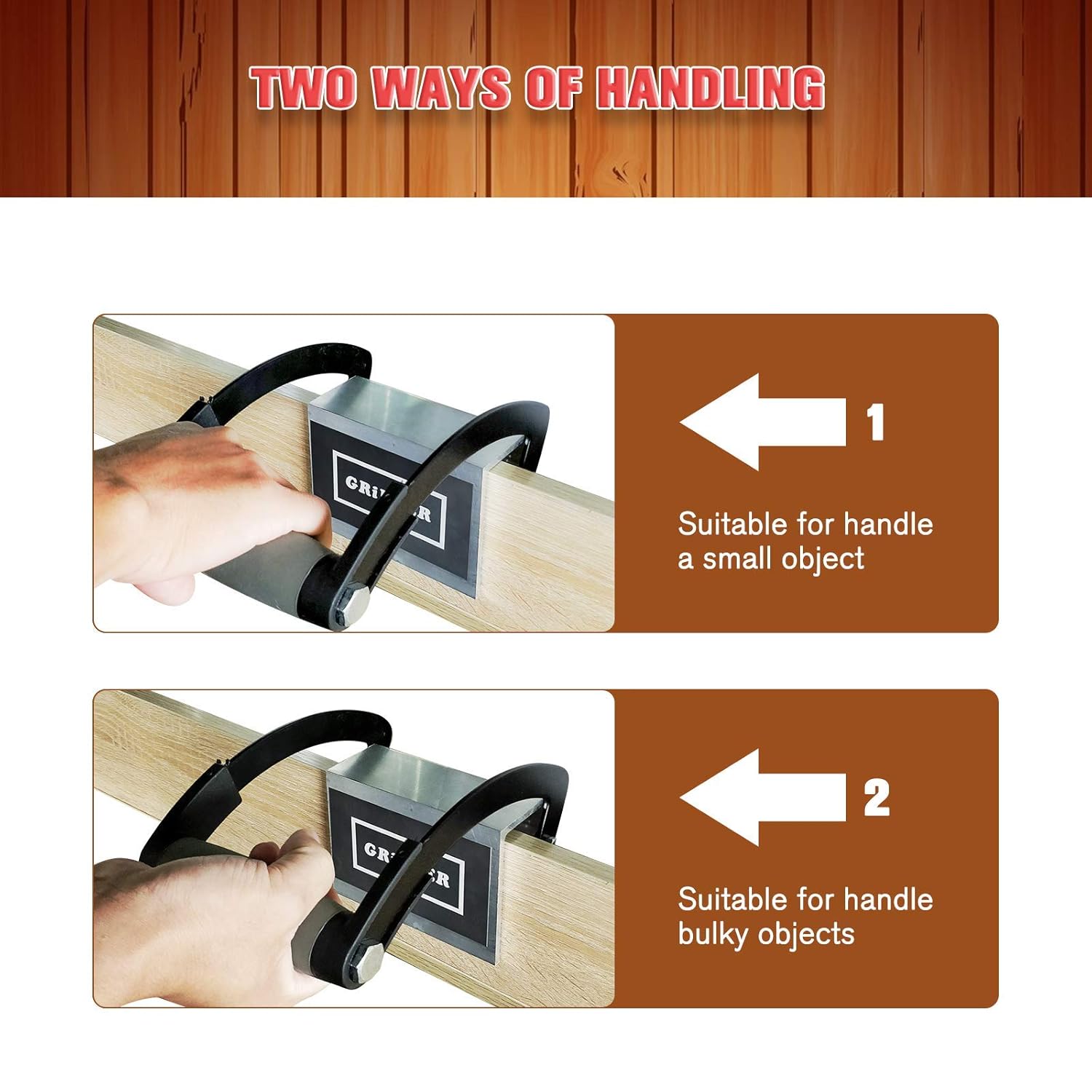 Panel Carrier GripperHeavy Duty Lifter Plywood or Sheet Handy Grip Board Ergonomic Plate Glass