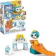 Mega Bloks Peek A Blocks Penguin Slide with Big Building Blocks, Building Toys for Toddlers (14 Pieces)