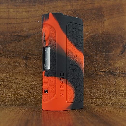 modshield for lost vape mirage dna75c silicone case byjojo dna 75c protective cover red black