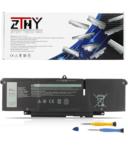Amazon.com: 66DWX Battery Replacement for Dell Latitude 7340 7350