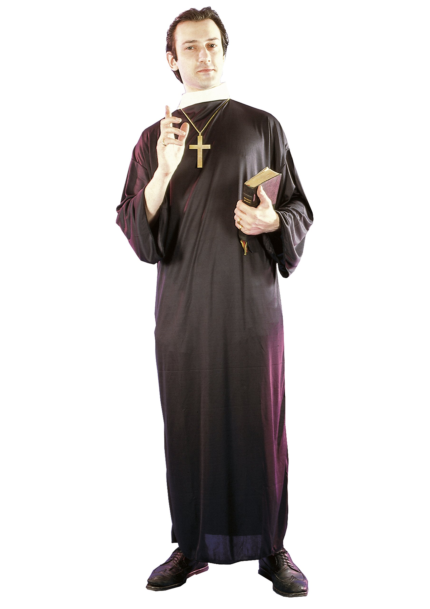 Ciao Flowers Paul 62000 – Priest Costume Adult, Black, Size 52 – 54