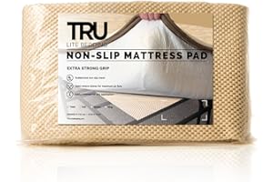 TRU Lite Bedding Extra Strong Non-Slip Mattress Grip Pad - Heavy Duty Rug Pad - Secures Carpets and Furniture - Easy, Simple Fit - Twin Size - Non Slip Rug Pad 36"x62" / 3' x 6' Rug