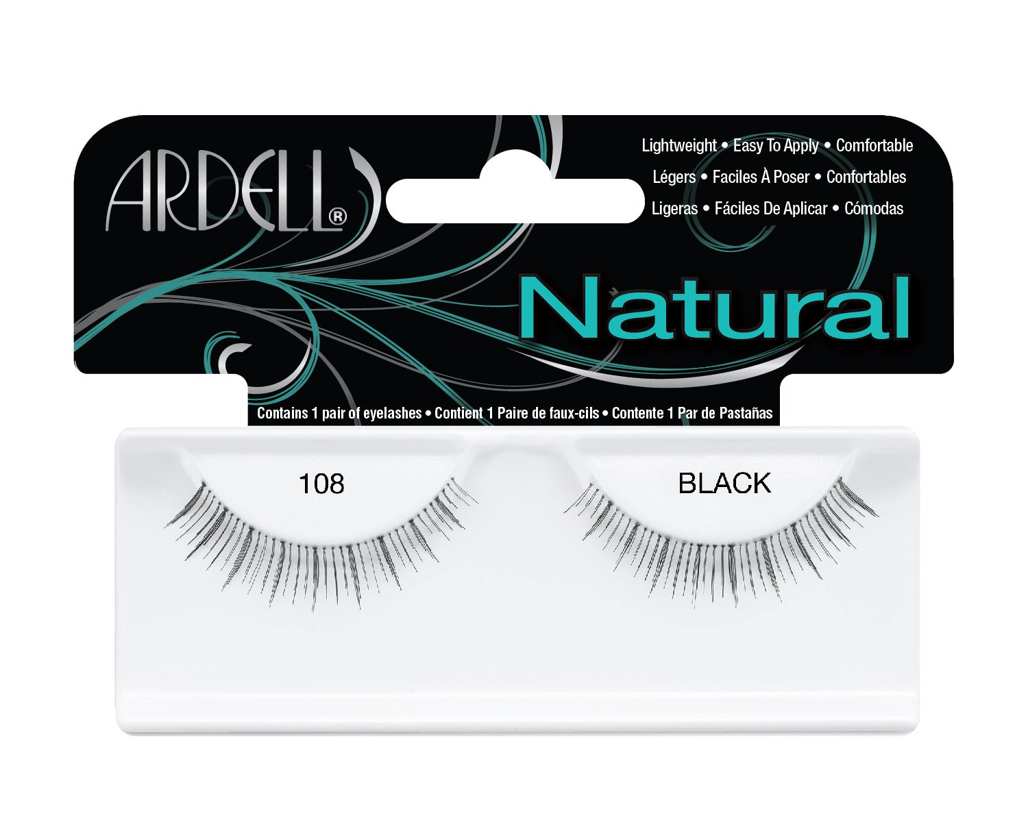 Ardell Demi Black 108 Natural Lash -- 4 per case.