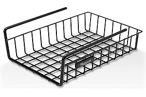 Hornady Hanging Shelf Document Basket, 96012 - Coated Wire Basket Maximizes Storage for Documents, Gun Accessories, & Ammo - Easy Access Under Shelf Storage for Gun Safes - Holds Up to 40 Pounds