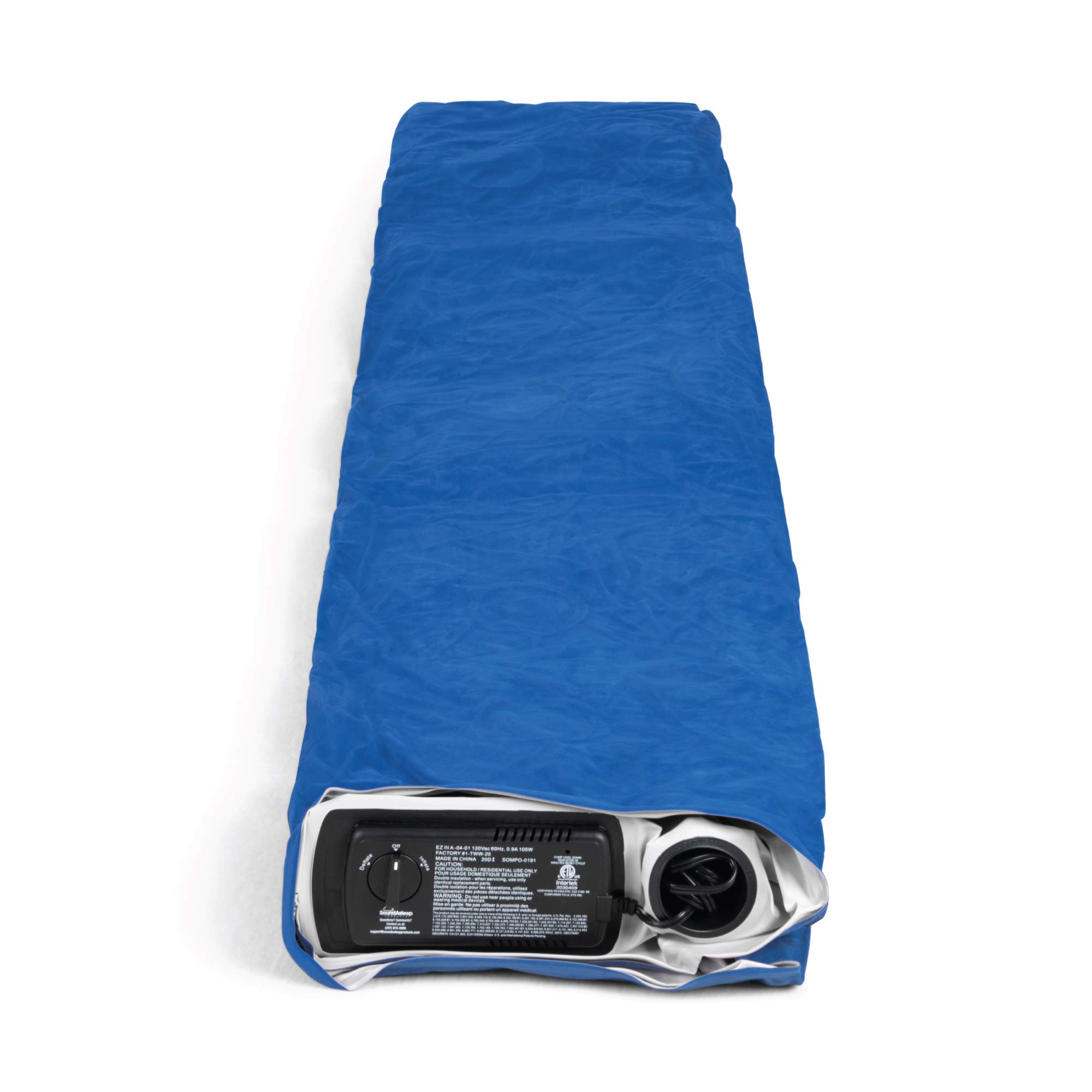 SoundAsleep Products Dream Series Luxury Air Mattress, ComfortCoil Technology, Built-in High Capacity Pump for Home, Camping- Double Height, Adjustable, Inflatable Blow Up, Portable (Full Size)