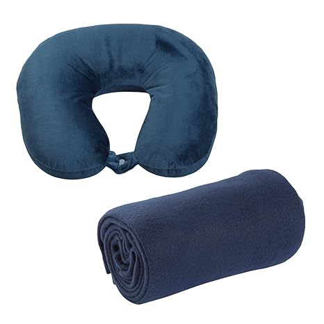 Buy World S Best Pillow And Blanket Travel Pack Microbead Neck