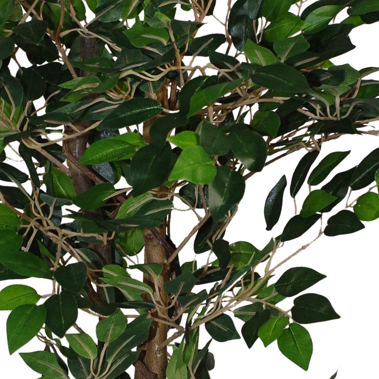 Leaf Artificial Tree/Plant, Dark Green Ficus, 90cm, 90 cm - Image 4