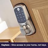 Yale Keyless Lock Push Button Polished Brass Smart Lock view 5