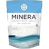 Minera Coarse Grain Dead Sea Salt for Bath & Soaking – 5 lbs, Fast-Dissolving, 100% Pure & Natural, Unscented, Skin-Nourishing Sea Salt