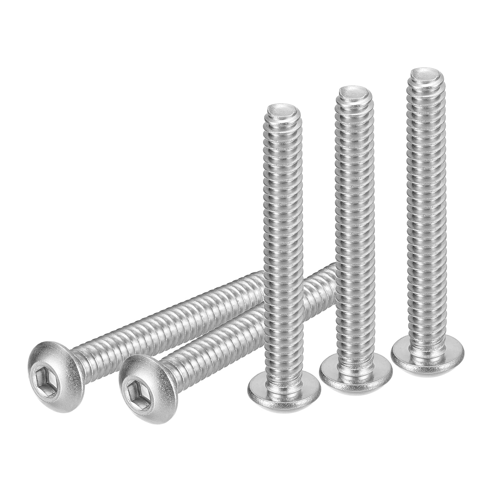 DTGN #10-24x1-1/4" Button Head Socket Cap Screws - 20Pack - Good for Machine - 304 Stainless Steel 18/8 - Hex Drive Full Thread UNC Fasteners