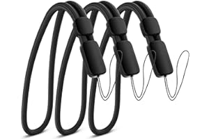 EMPIRE TRADING & COMMERCE Empire Hand Wrist Strap Lanyard, 3 Pack Black Adjustable Lanyard Wrist Straps